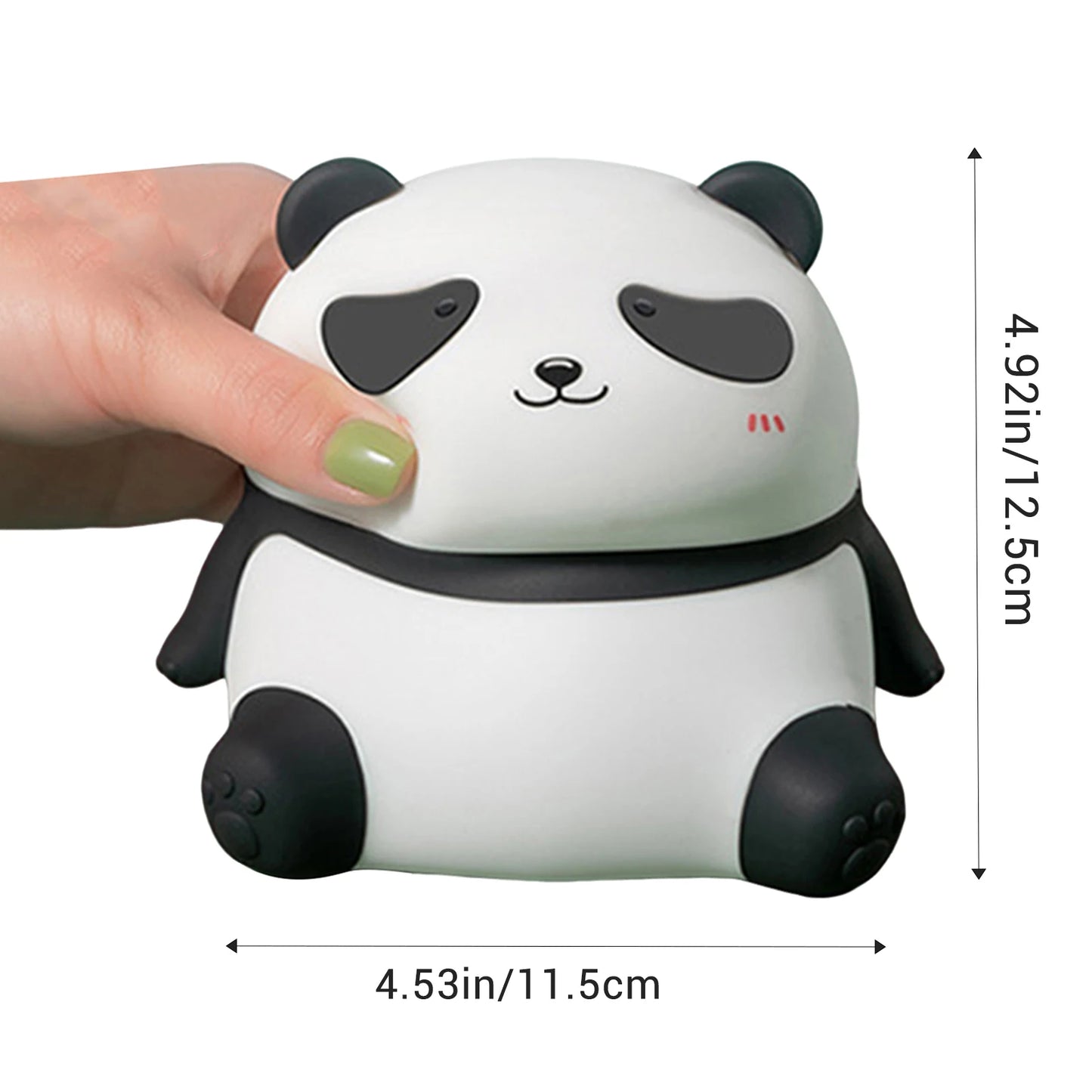 Charming Adorable and Cute Panda Shaped USB Rechargeable Silicone Fruit Night Light