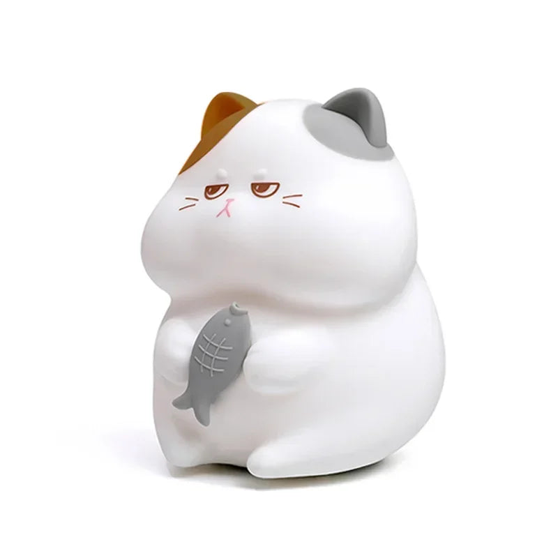 Charming Adorable and Cute Cat Shaped USB Rechargeable Silicone Fruit Night Light